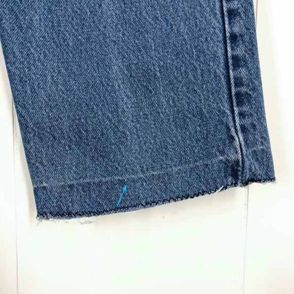 Levis 505 Jeans VTG 90s Orange Tab Relaxed Fit Straight Leg Distressed Waist 33 - Picture 7 of 16